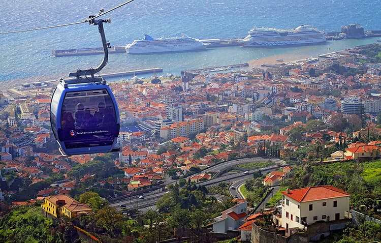cable car Funchal Portugal