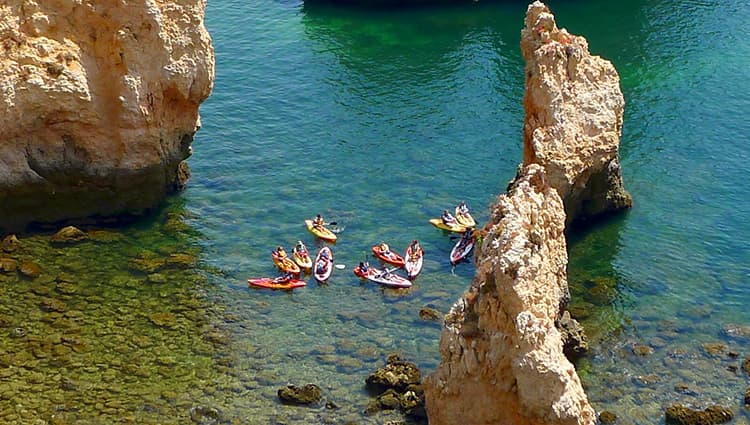 kayaking Algarve Portugal