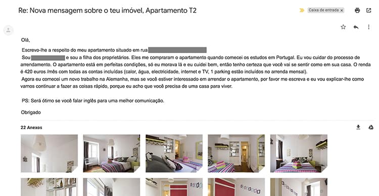 rental scams Portugal