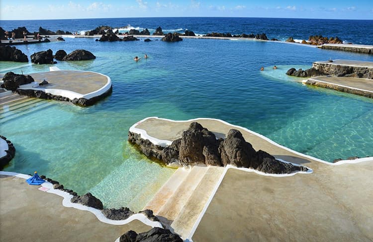 saltwater pools Madeira Portugal