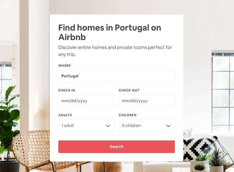 Find home Airbnb Portugal