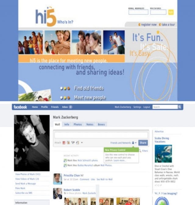 Hi5 2009 Facebook 2009