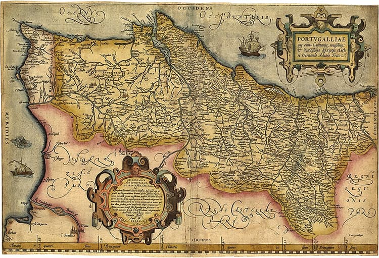 Portugal map 1561