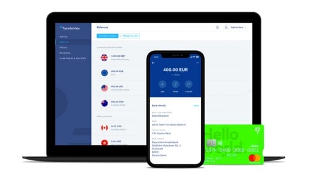 Transferwise with card