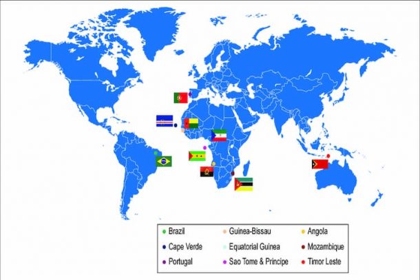 Countries That Speak Portuguese Facts You Didn T Know   Map Of Countries That Speak Portuguese 610x407 