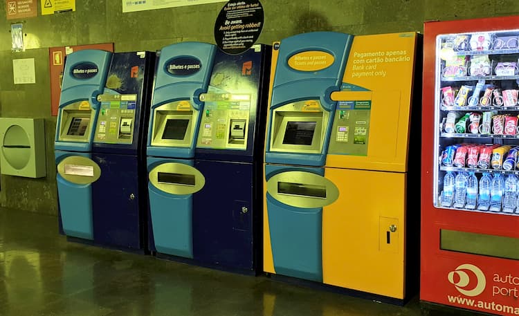 Metro ticket vending machines