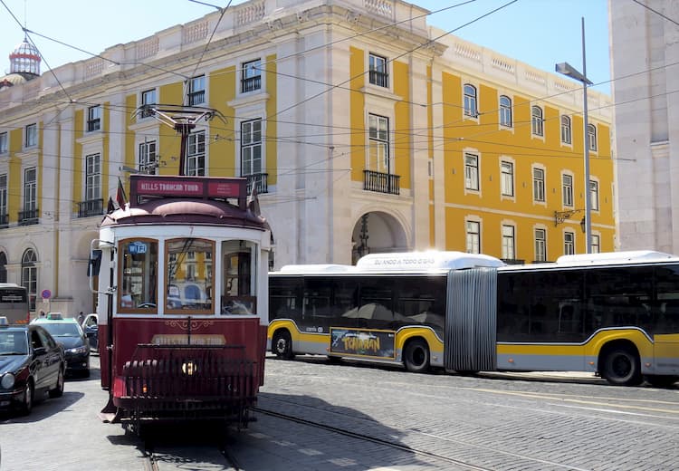 Tram and bus Lisbon