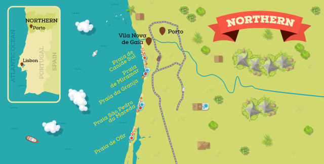 The-Best-Beaches-Porto-Map